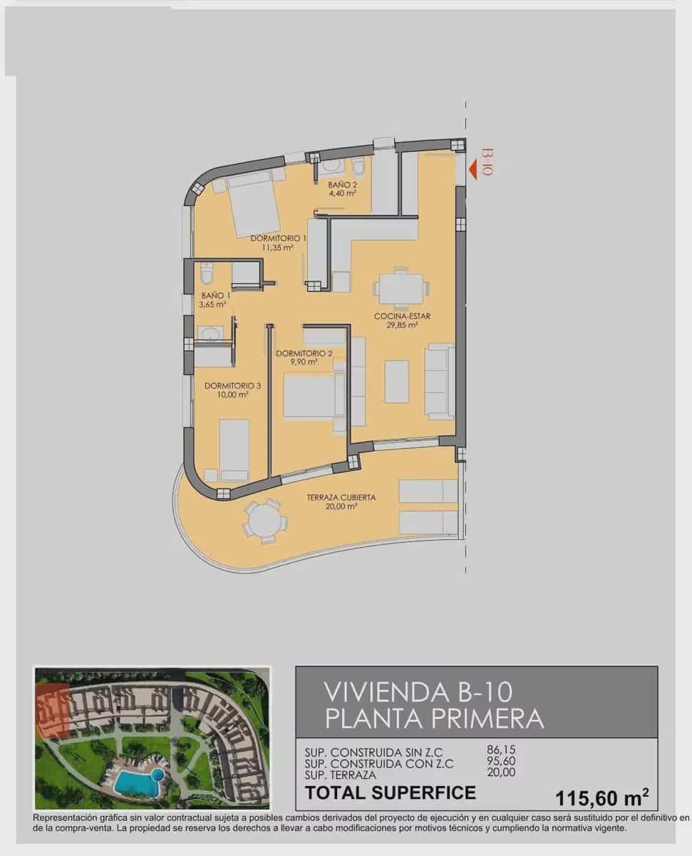 3 quarto Apartamento para venda em Los Alcazares com piscina garagem - 338 900 € (Ref: 10098663)