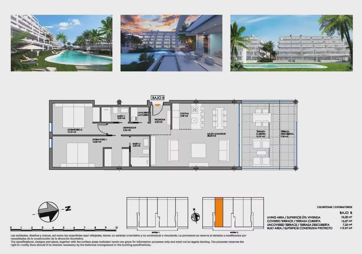2 slaapkamer Appartement te koop in Mar de Cristal met garage - € 348.000 (Ref: 10098667)