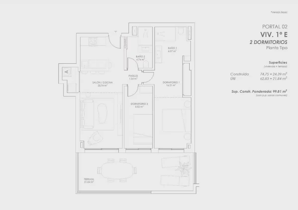 2 bedroom Apartment for sale in Fuengirola with pool garage - € 324,450 (Ref: 10098668)