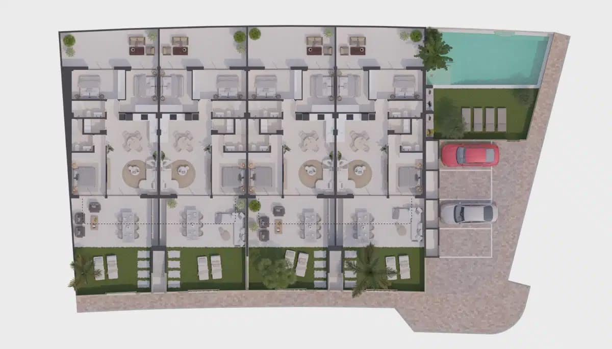 3 makuuhuone Bungalow myytävänä paikassa San Pedro del Pinatar mukana uima-altaan 
autotalli - 339 900 € (Ref: 10098671)