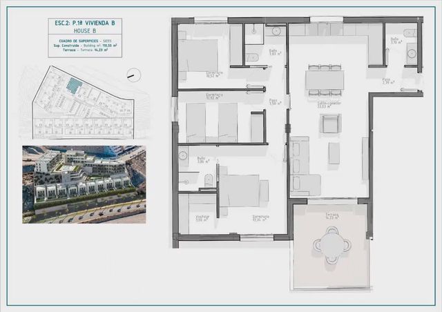 3 soveværelse Lejlighed til salg i El Hornillo, Aguilas med swimmingpool garage - € 353.500 (Ref: 10108838)