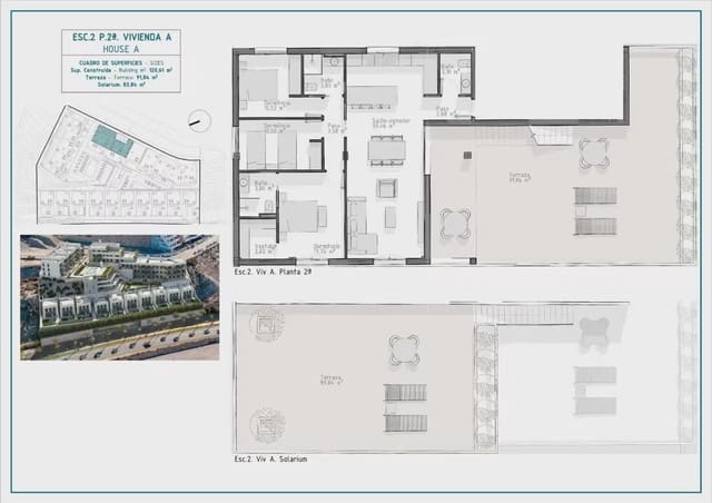 3 quarto Penthouse para venda em El Hornillo, Aguilas com piscina garagem - 353 500 € (Ref: 10108859)