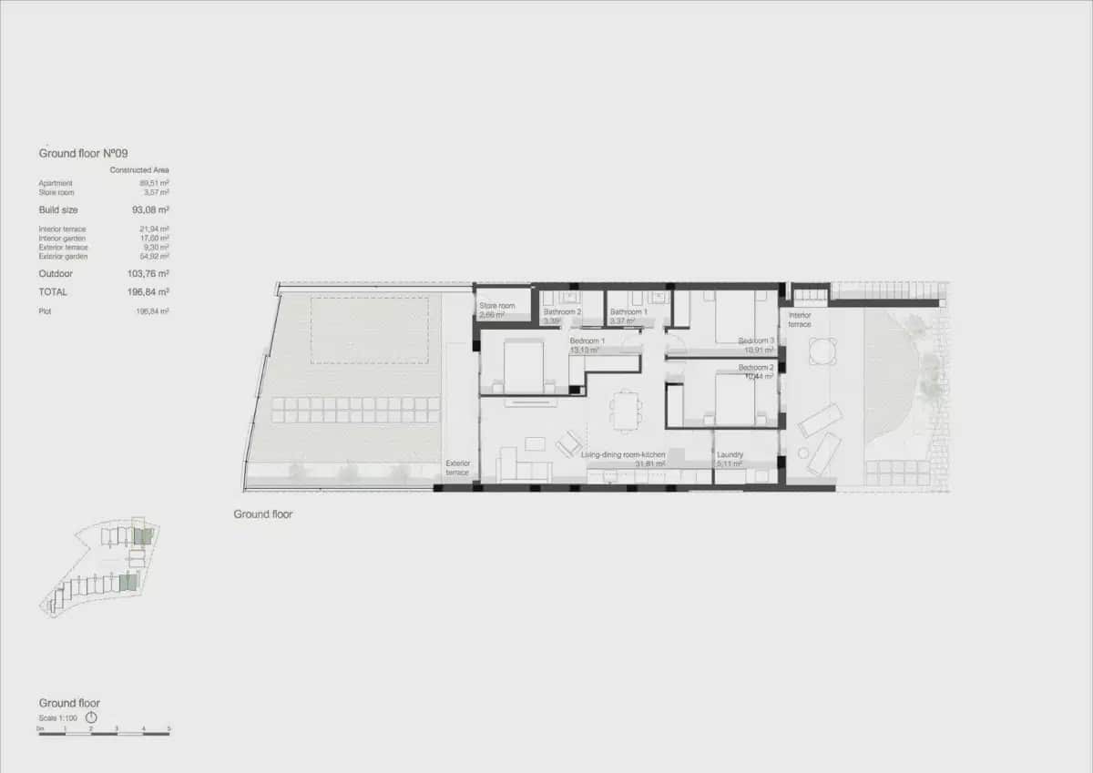 3 camera da letto Bungalow in vendita in Roda con piscina garage - 359.000 € (Rif: 10108867)