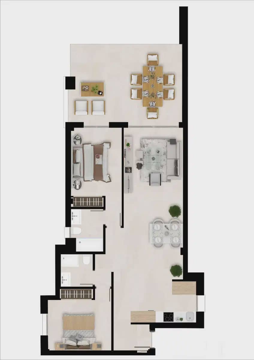 2 soveværelse Lejlighed til salg i Estepona med swimmingpool garage - € 370.000 (Ref: 10111083)
