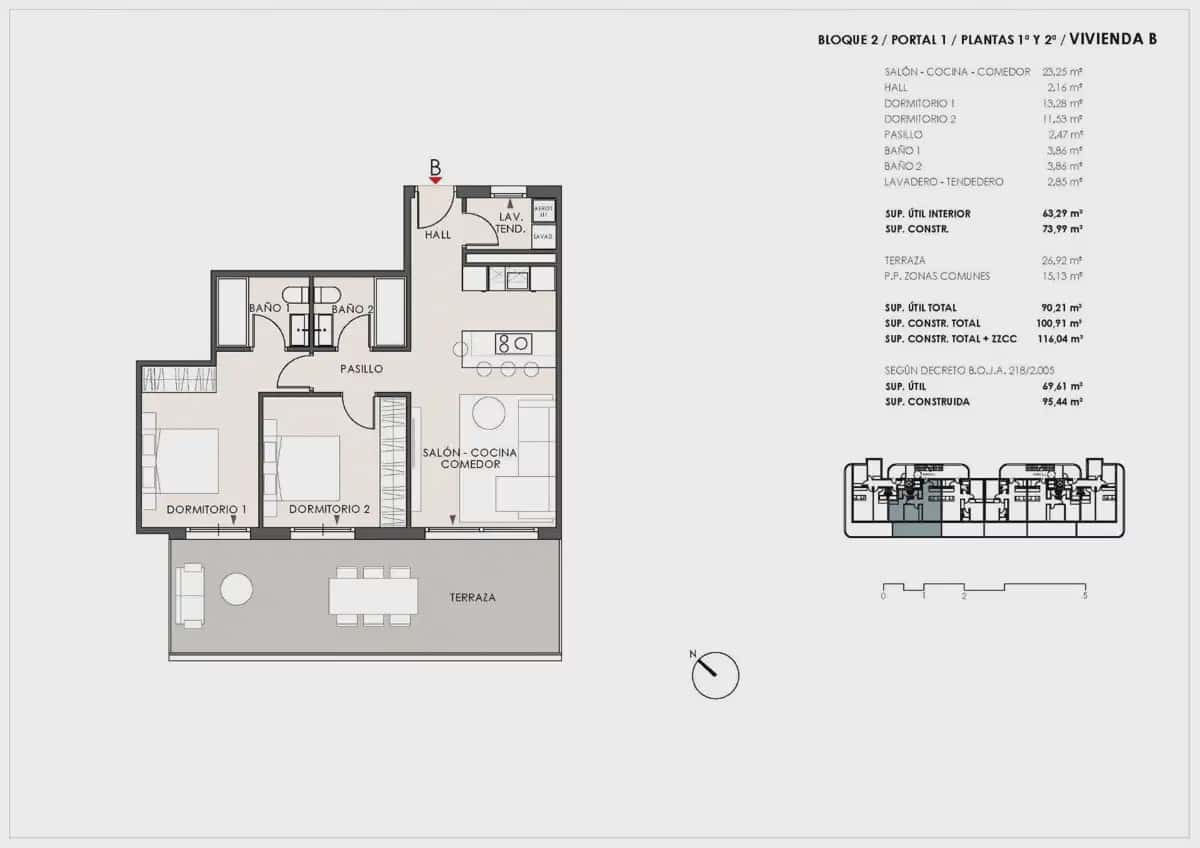 Apartamento de 2 habitaciones en Fuengirola en venta con piscina - 370.000 € (Ref: 10111085)