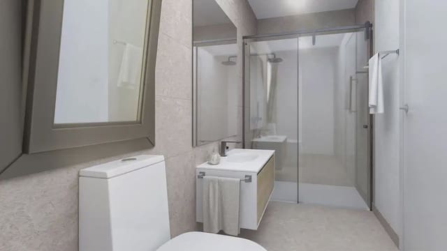 3 makuuhuone Huoneisto myytävänä paikassa Las Flores, Mijas mukana uima-altaan 
autotalli - 369 000 € (Ref: 10111089)