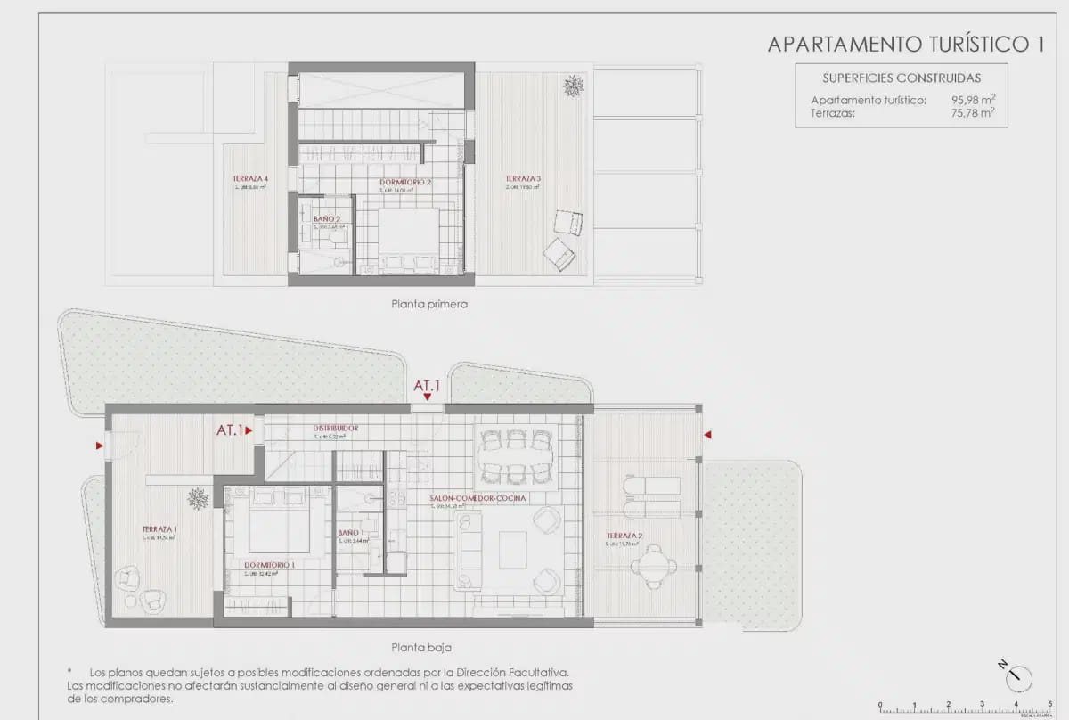 2 Zimmer Doppelhaus zu verkaufen in La Manga Club mit Pool Garage - 365.000 € (Ref: 10111099)