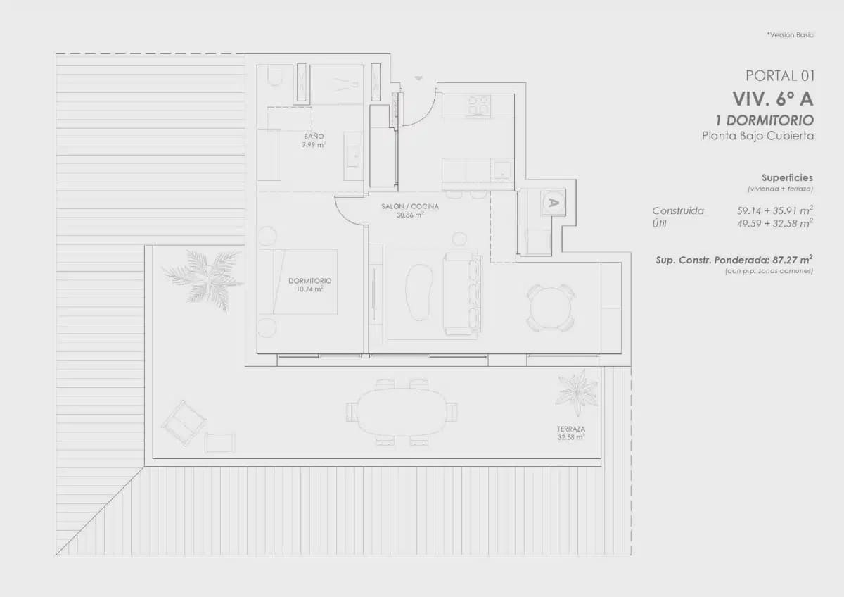 1 sovrum Takvåning till salu i Fuengirola med pool garage - 399 000 € (Ref: 10114482)