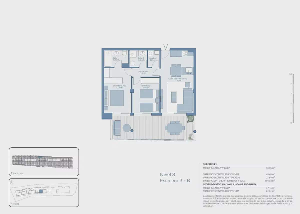2 chambre Penthouse à vendre à Fuengirola avec piscine garage - 395 000 € (Ref: 10114490)