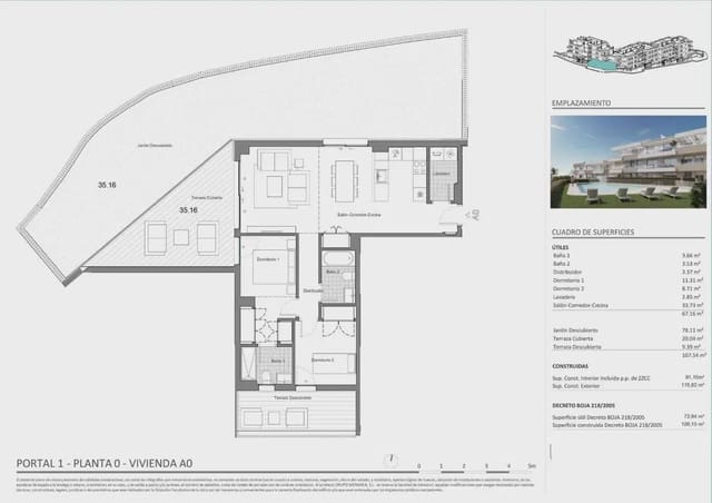 2 soverom Leilighet til salgs i Zona Calvario, Estepona med svømmebasseng garasje - € 499 000 (Ref: 10114505)