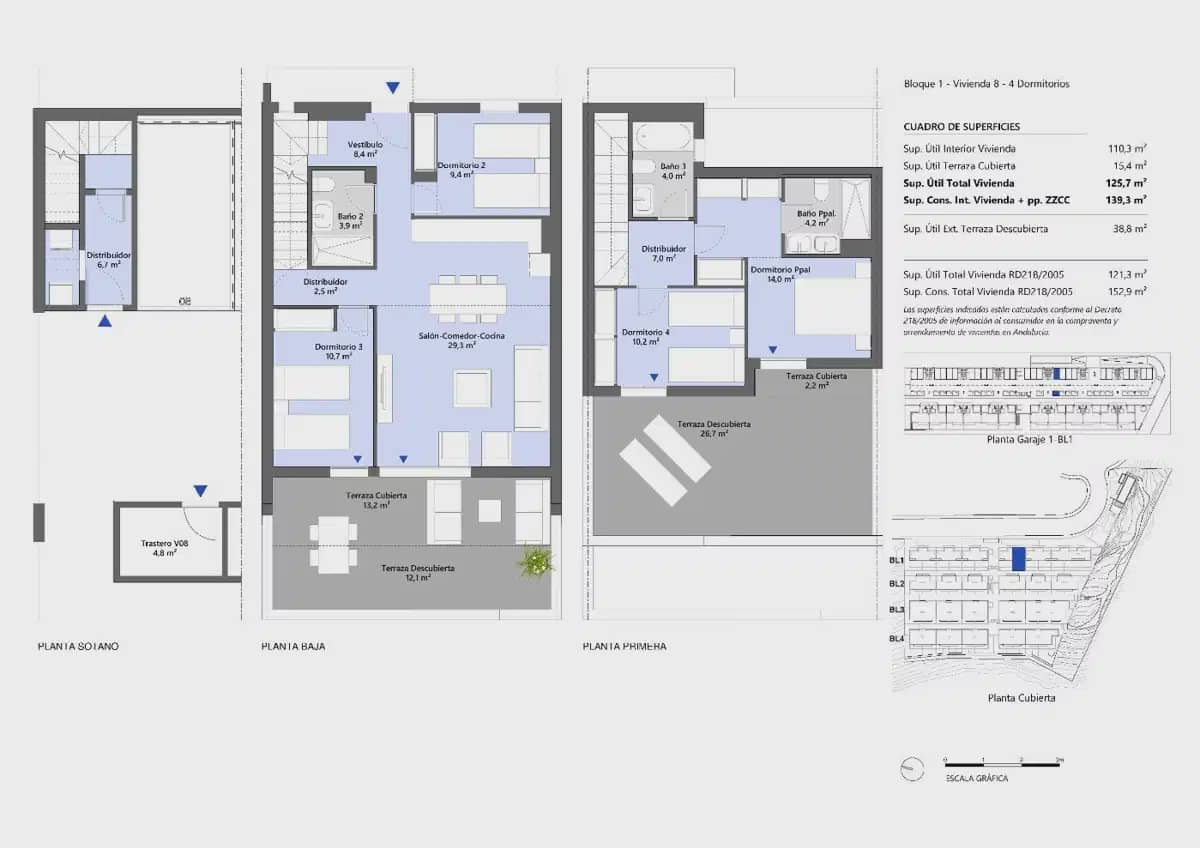 4 soveværelse Byhus til salg i Manilva med swimmingpool garage - € 490.000 (Ref: 10120322)