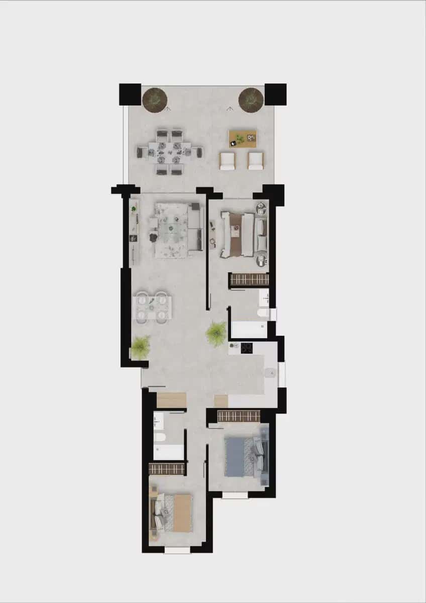 3 sypialnia Apartament na sprzedaż w Manilva z basenem garażem - 499 000 € (Ref: 10120328)