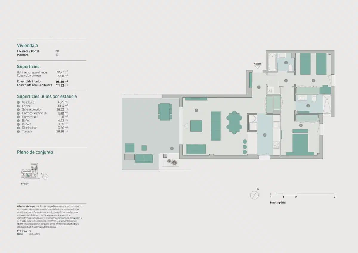 2 soverom Leilighet til salgs i Estepona med svømmebasseng garasje - € 486 000 (Ref: 10120349)
