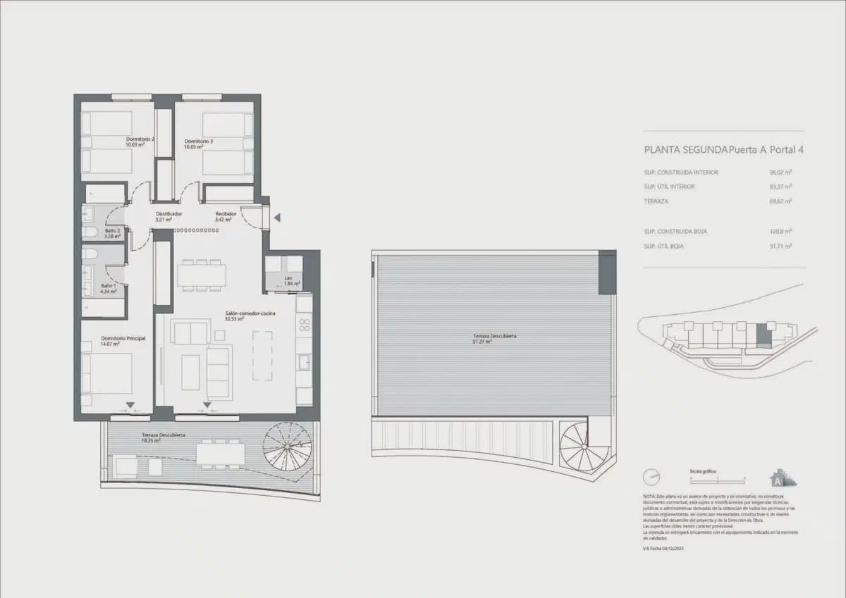 3 sovrum Takvåning till salu i Rincon de la Victoria med pool garage - 487 000 € (Ref: 10120360)