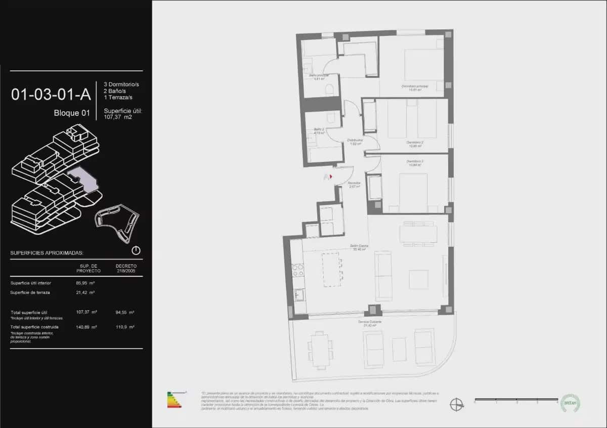 3 bedroom Apartment for sale in Mijas with pool garage - € 497,000 (Ref: 10120365)