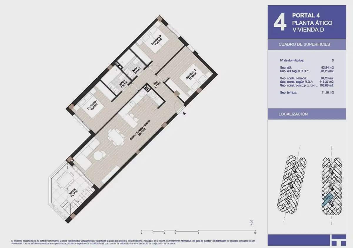 3 camera da letto Attico in vendita in Torrox con piscina garage - 462.000 € (Rif: 10120370)