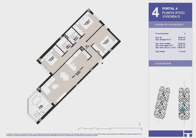 3 camera da letto Attico in vendita in Urbanización Santa Rosa, Torrox con piscina garage - 462.000 € (Rif: 10120370)