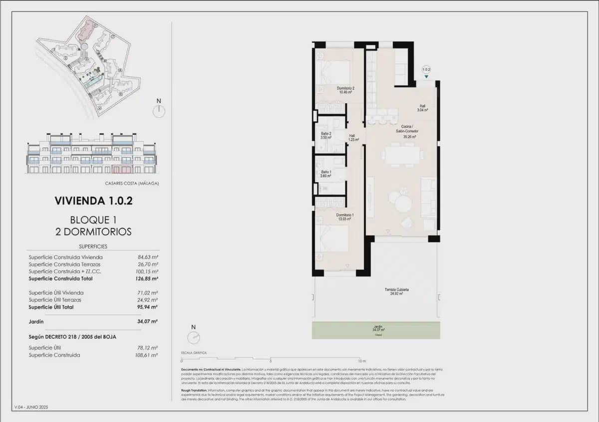 2 quarto Apartamento para venda em Casares com piscina garagem - 450 900 € (Ref: 10120385)