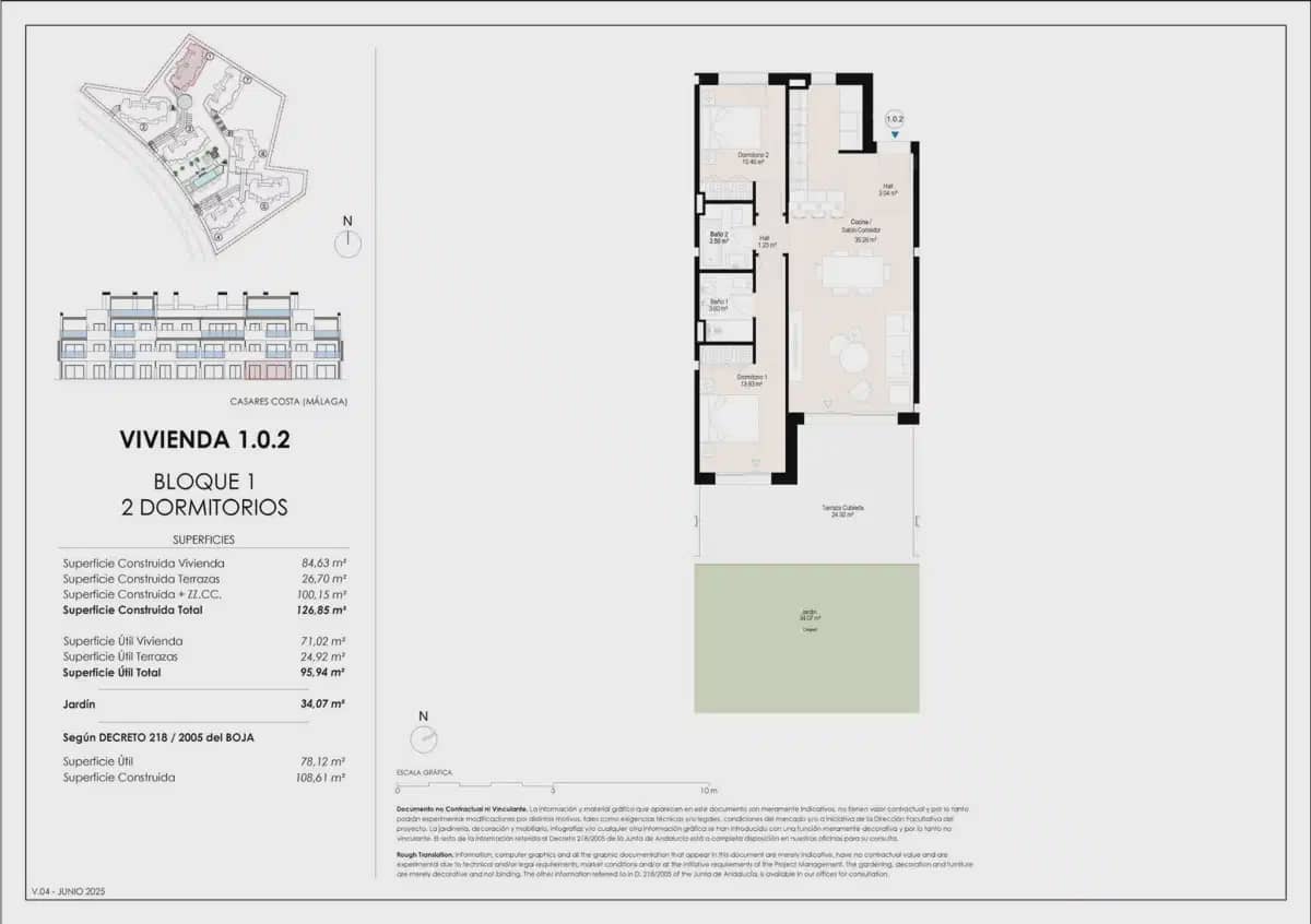 2 quarto Apartamento para venda em Casares com piscina garagem - 450 900 € (Ref: 10120385)