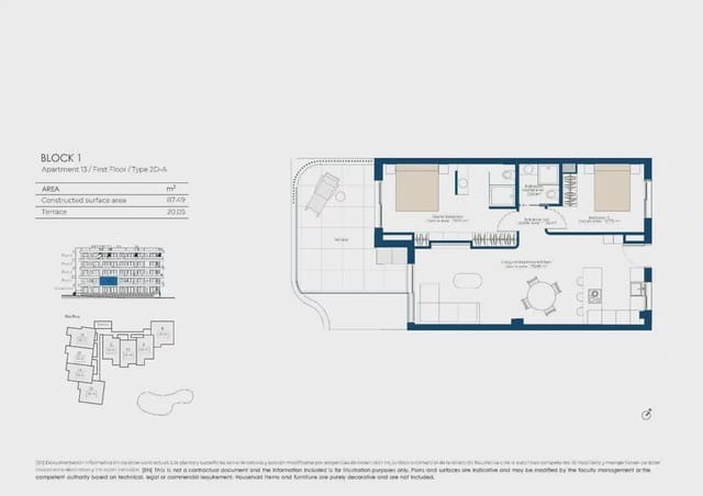 2 soveværelse Lejlighed til salg i El Valle Golf Resort, Murcia by med swimmingpool garage - € 335.000 (Ref: 10125231)