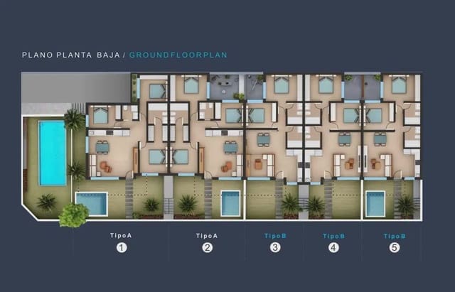 3 chambre Bungalow à vendre à Los Peñascos - El Salero - Los Imbernones, San Pedro del Pinatar avec piscine garage - 298 000 € (Ref: 10135659)