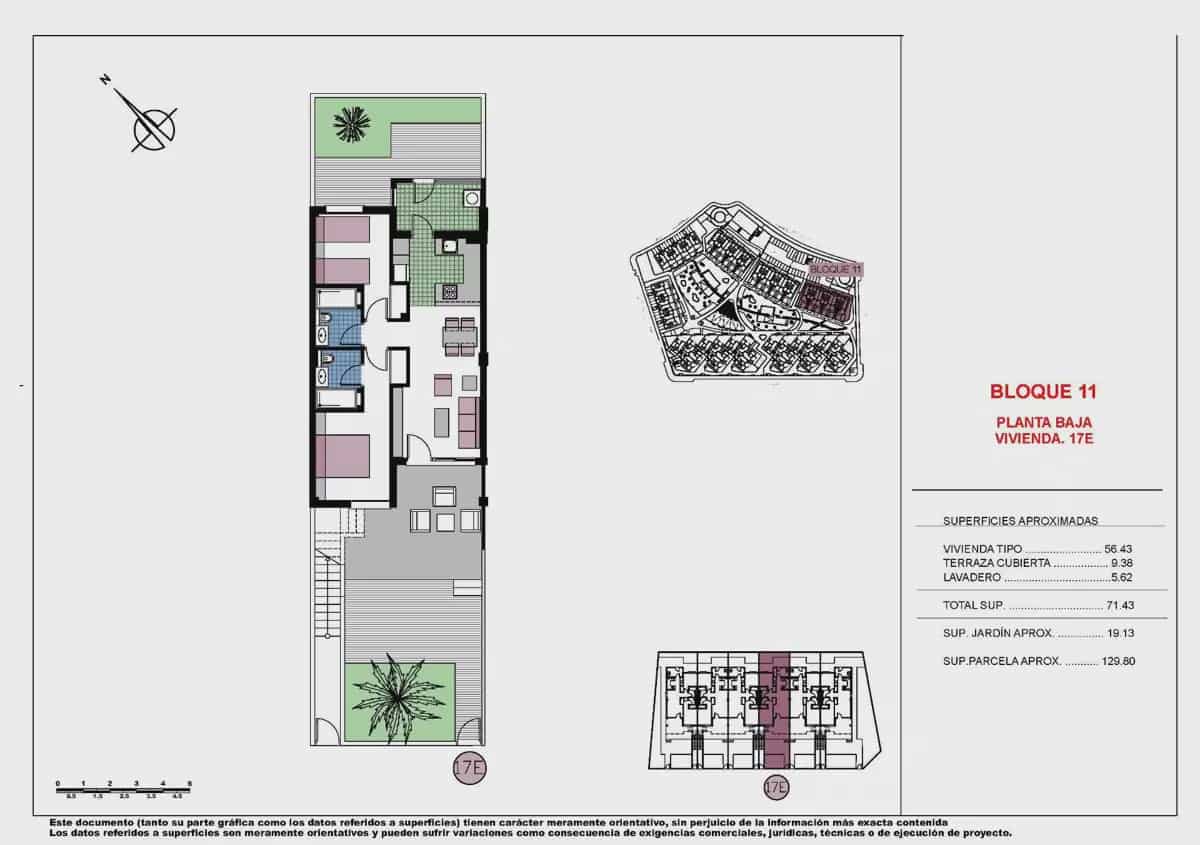 Bungalow de 2 habitaciones en Pilar de la Horadada en venta con piscina garaje - 349.000 € (Ref: 10147404)