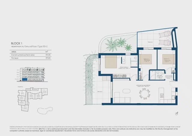 3 camera da letto Appartamento in vendita in El Valle Golf Resort, Murcia città con piscina garage - 385.000 € (Rif: 10153271)