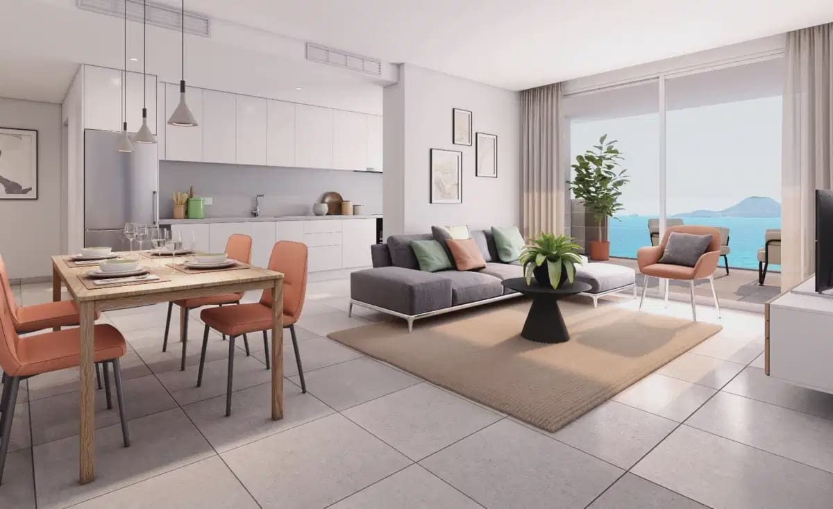 2 soveværelse Penthouse til salg i La Manga del Mar Menor med swimmingpool - € 385.000 (Ref: 10153279)