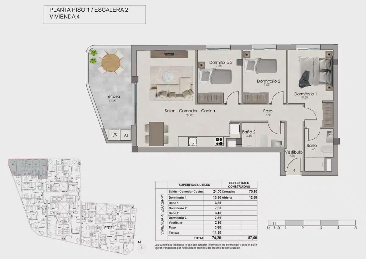 3 soveværelse Lejlighed til salg i Santa Pola med swimmingpool garage - € 315.000 (Ref: 10154484)