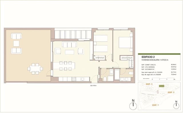 2 slaapkamer Penthouse te koop in Casares Pueblo, Casares - € 420.000 (Ref: 9289937)