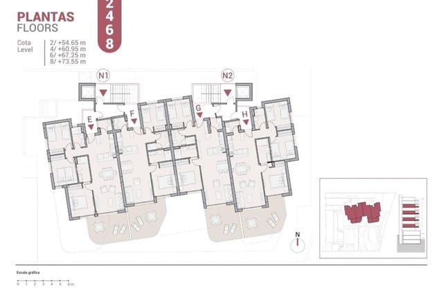 3 makuuhuone Huoneisto myytävänä paikassa Pueblo, Calpe / Calp - 410 000 € (Ref: 9293404)