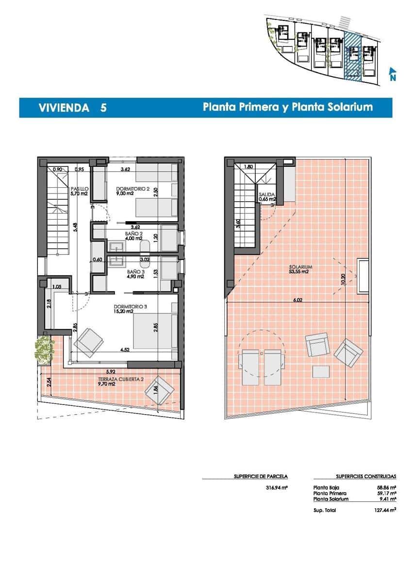 3 camera da letto Villa in vendita in Pilar de la Horadada - 474.900 € (Rif: 9293414)