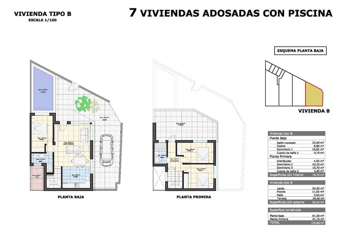 Casa de 3 habitaciones en Pilar de la Horadada en venta - 372.900 € (Ref: 9332773)