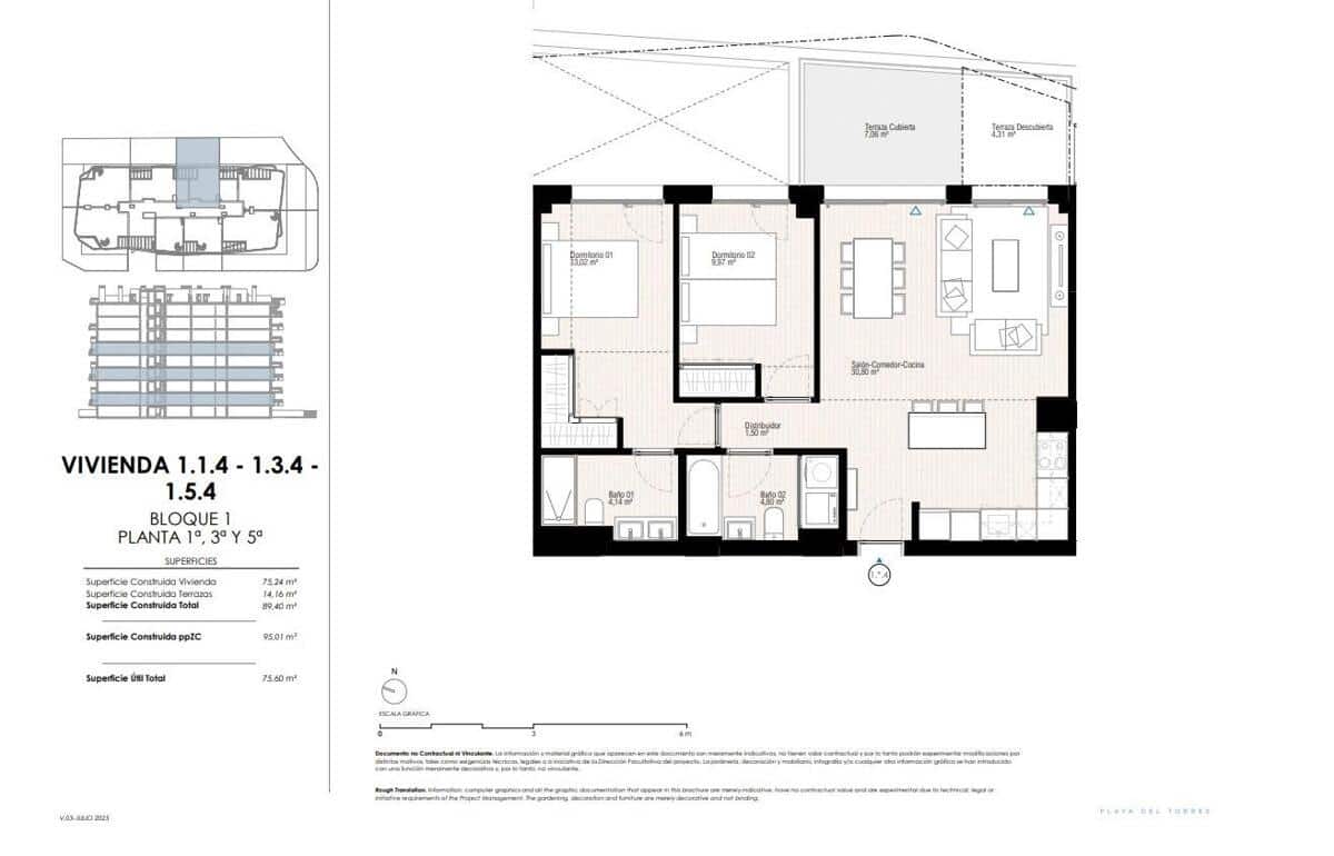 Apartamento de 2 habitaciones en La Villajoyosa / Vila Joiosa en venta - 376.000 € (Ref: 9332795)