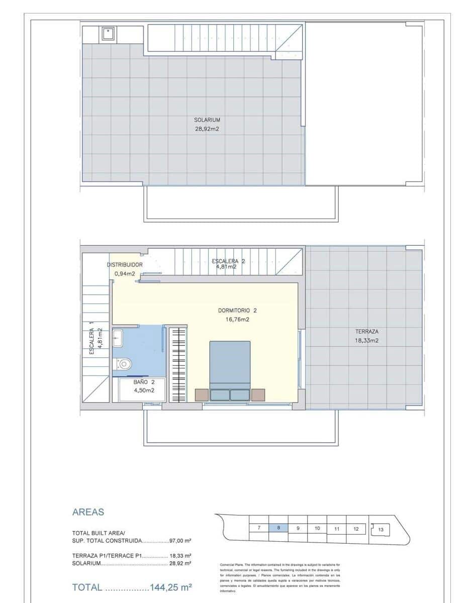2 Zimmer Haus zu verkaufen in Dehesa de Campoamor - 358.000 € (Ref: 9332809)