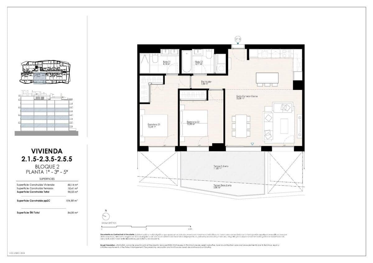 Leilighet til salgs i La Villajoyosa / Vila Joiosa - € 376 000 (Ref: 9808971)