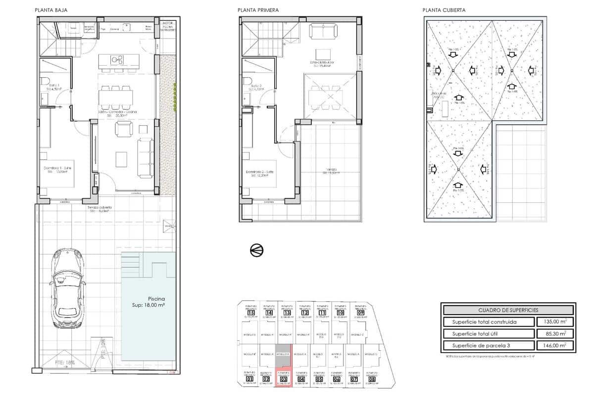 Chalet de 3 habitaciones en Benijófar en venta - 359.900 € (Ref: 9808980)