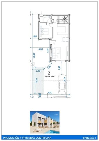 3 makuuhuone Huvila myytävänä paikassa Benijófar - 397 000 € (Ref: 9809004)
