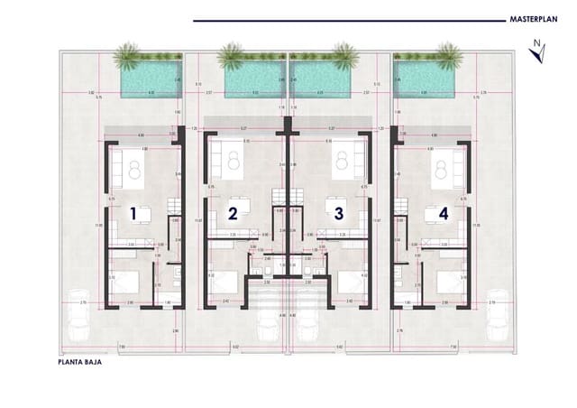 3 makuuhuone Huvila myytävänä paikassa Pilar de la Horadada ciudad, Pilar de la Horadada - 400 000 € (Ref: 9809030)