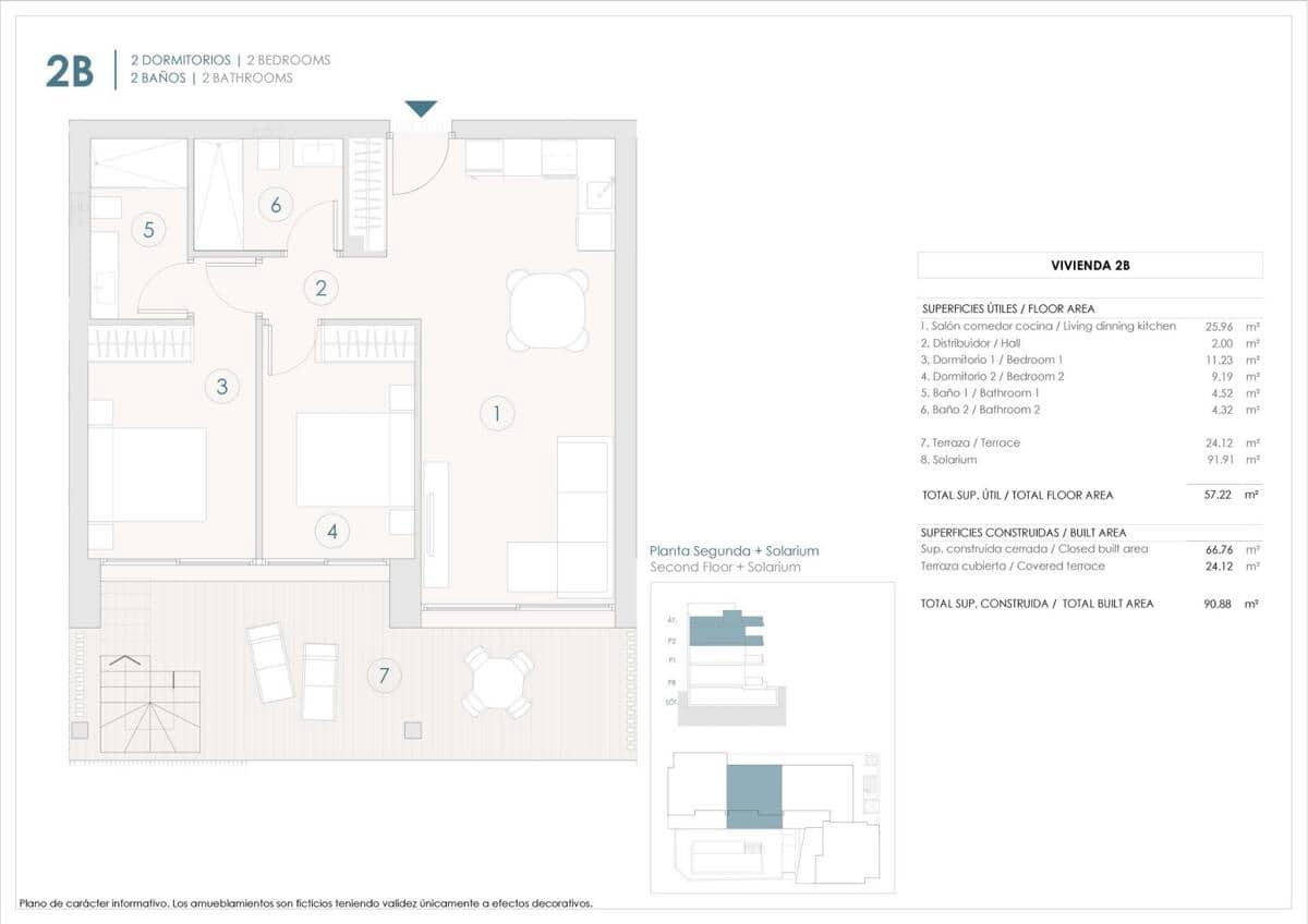2 quarto Penthouse para venda em Benijofar - 410 000 € (Ref: 9815556)
