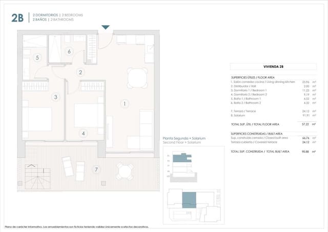 2 quarto Penthouse para venda em Benijófar - 410 000 € (Ref: 9815556)