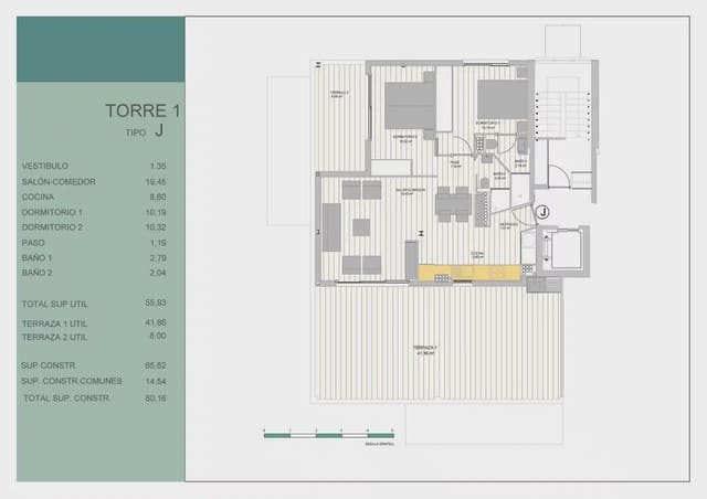 2 soveværelse Penthouse til salg i Puerto Deportivo, Guardamar del Segura med swimmingpool - € 445.000 (Ref: 9824357)
