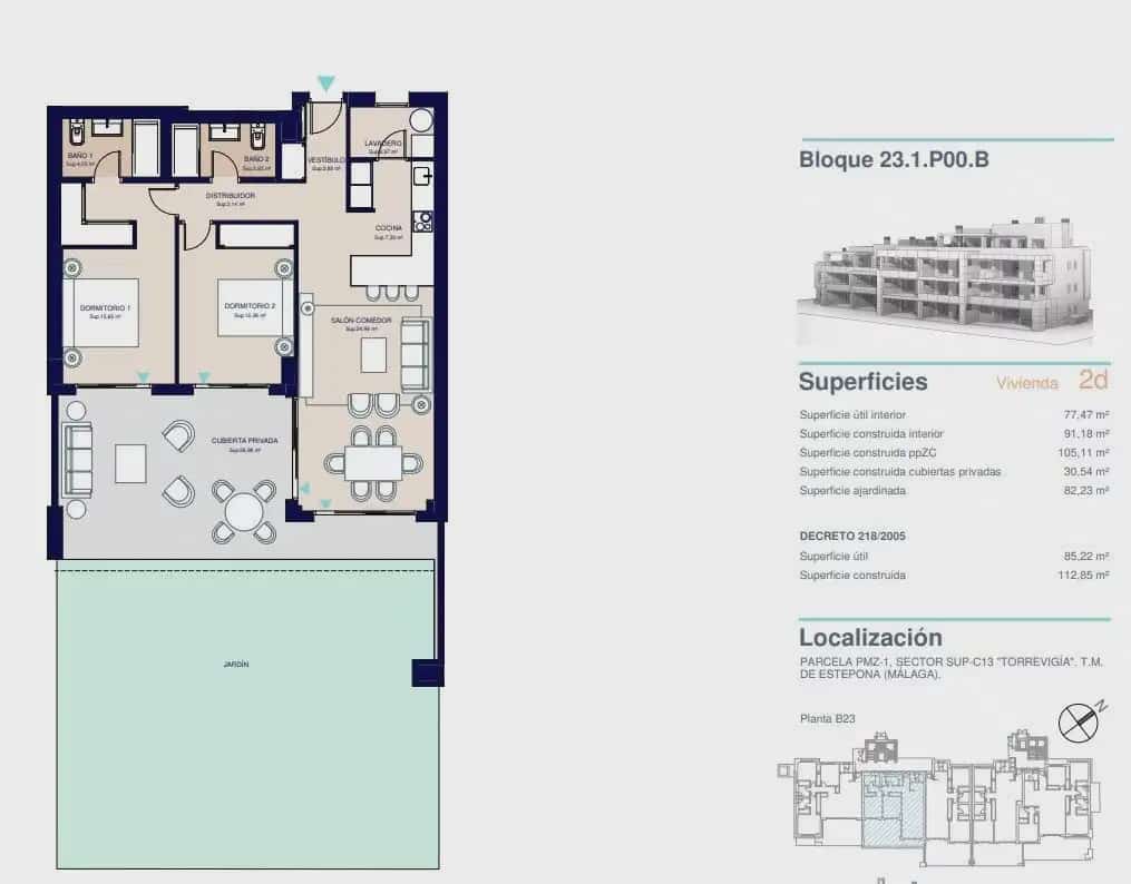 2 sypialnia Apartament na sprzedaż w New Golden Mile z basenem garażem - 432 000 € (Ref: 9824359)