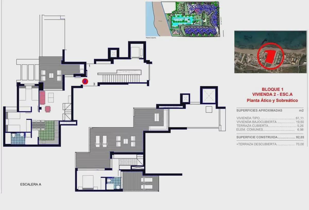 3 soverom Penthouse til salgs i Denia med svømmebasseng garasje - € 449 000 (Ref: 9824375)