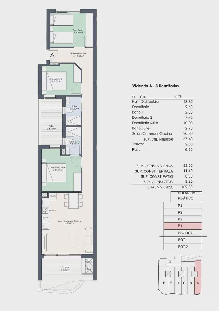 3 soverom Leilighet til salgs i Torrevieja - € 429 000 (Ref: 9824376)