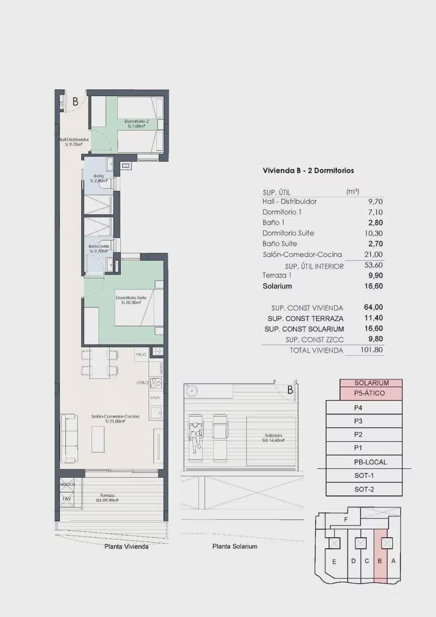 2 bedroom Penthouse for sale in Torrevieja - € 469,000 (Ref: 9824379)