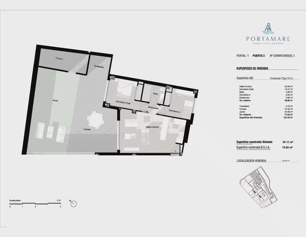 2 Zimmer Apartment zu verkaufen in Puerto de Estepona, Estepona mit Pool Garage - 459.700 € (Ref: 9824384)