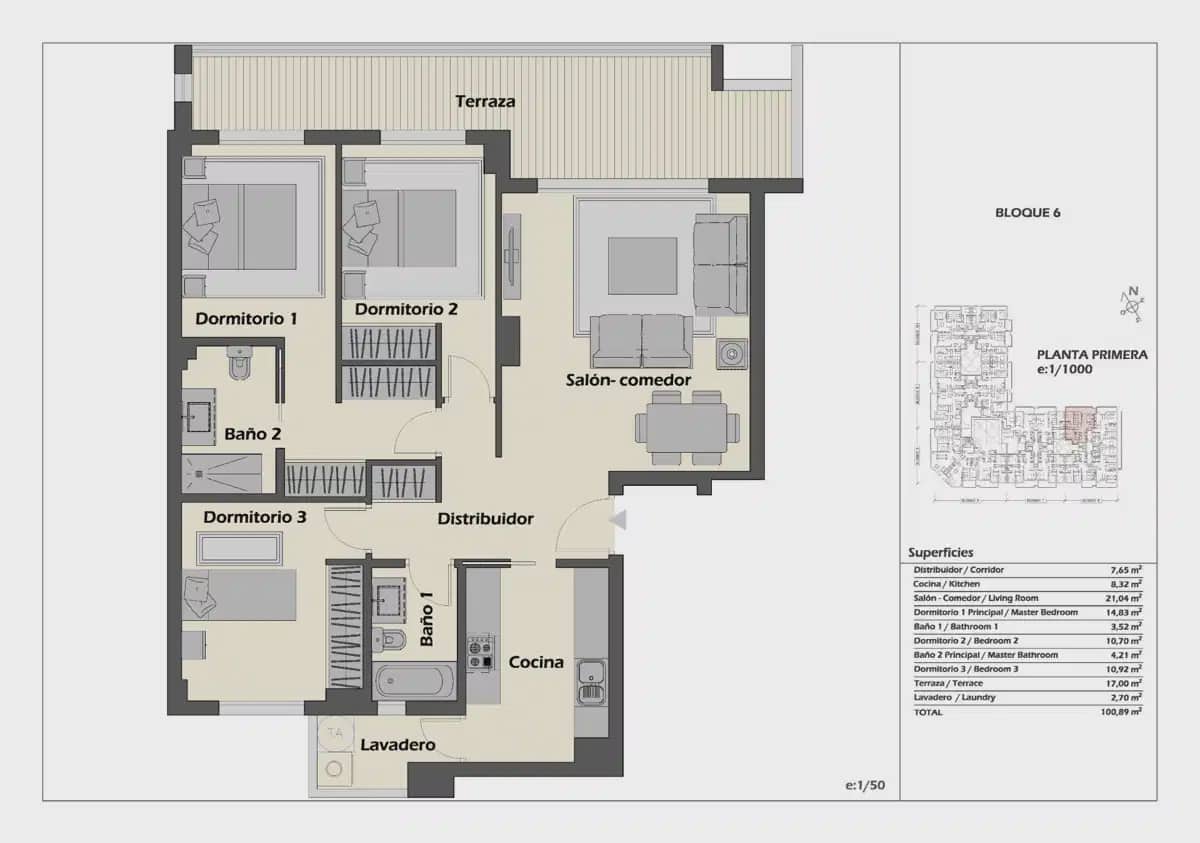 3 camera da letto Appartamento in vendita in Marbella con piscina - 455.000 € (Rif: 9824398)