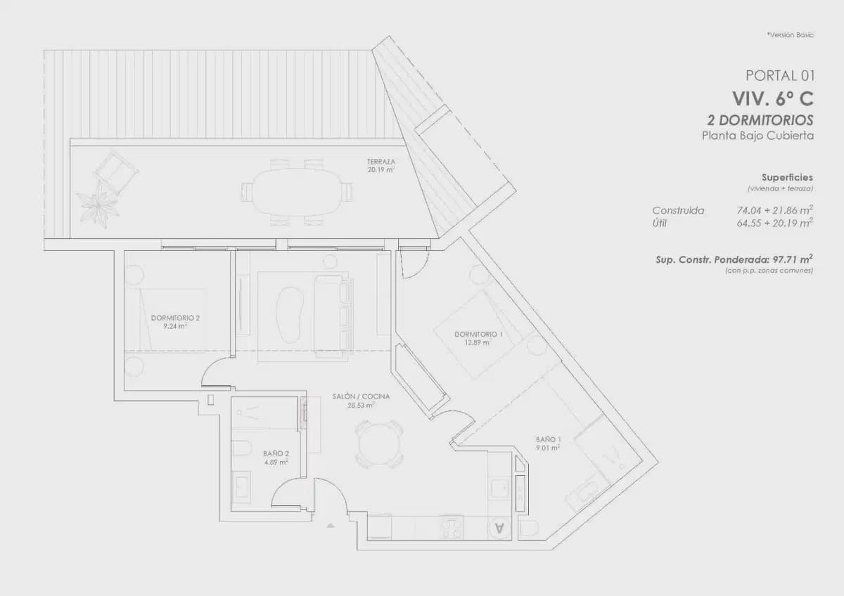 2 sovrum Takvåning till salu i Fuengirola med pool garage - 425 360 € (Ref: 9824401)