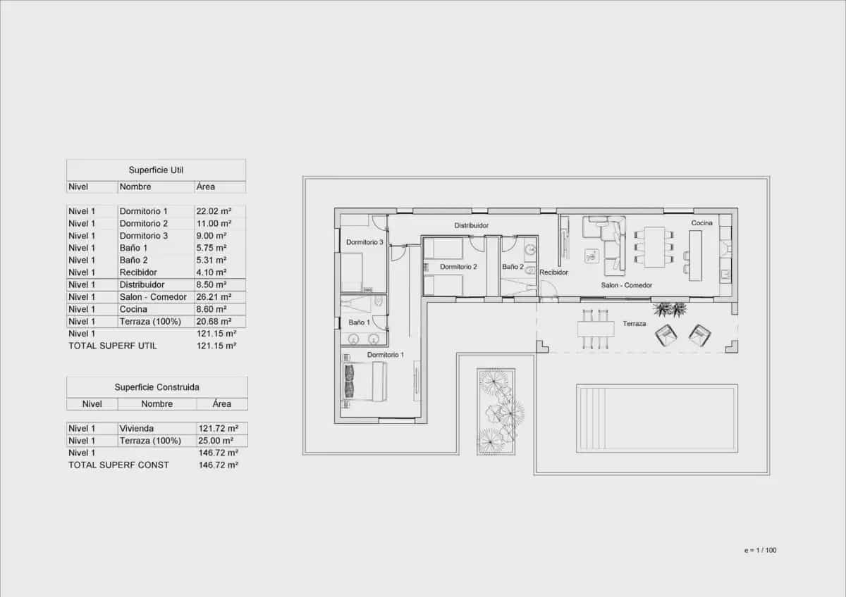 3 chambre Villa/Maison à vendre à La Romana avec piscine garage - 402 000 € (Ref: 9824408)